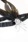 Preview: 20er-Jahre Flapper-Stirnband mit Strass-Brosche & Federn
